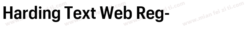 Harding Text Web Reg字体转换